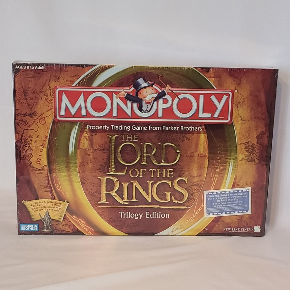 Monopoly Lord Of The Rings Board Game